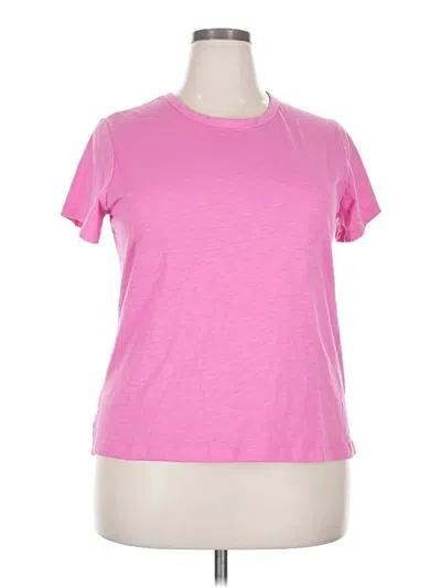 Pre-owned Time And Tru Active T-shirt In Pink