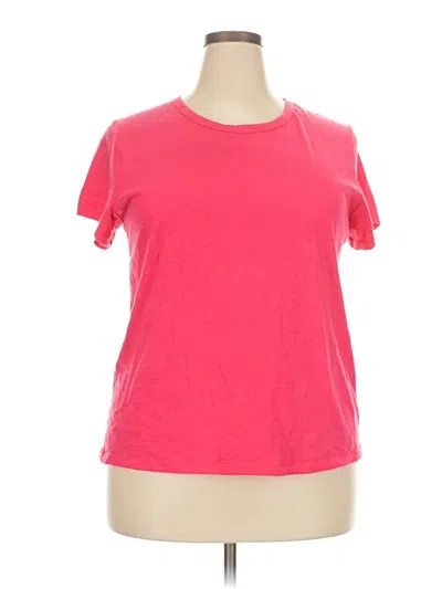 Pre-owned Time And Tru Active T-shirt In Pink