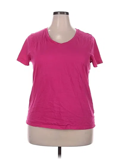 Pre-owned Time And Tru Active T-shirt In Pink