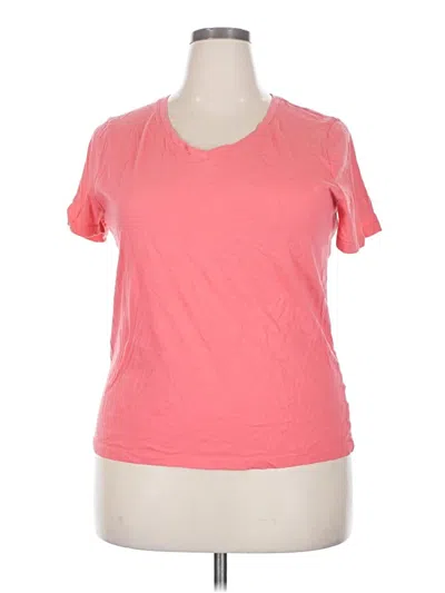 Pre-owned Time And Tru Active T-shirt In Pink