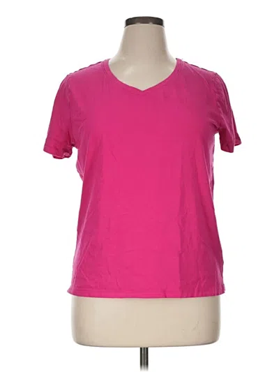 Pre-owned Time And Tru Active T-shirt In Pink
