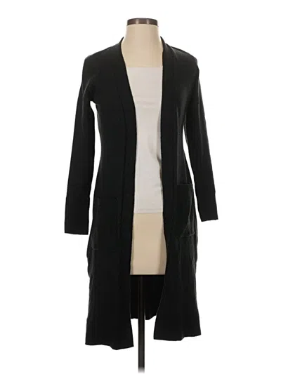 Pre-owned Time And Tru Cardigan Sweater In Black