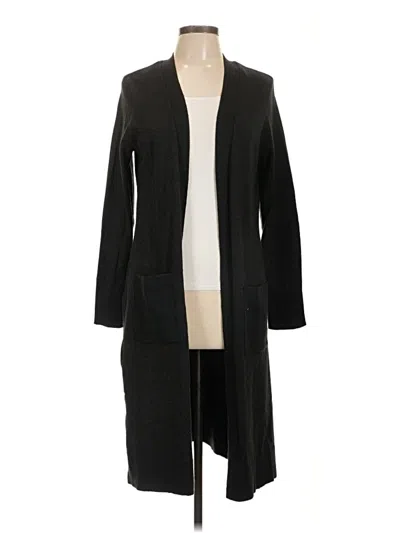 Pre-owned Time And Tru Cardigan Sweater In Black
