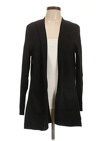 Pre-owned Time And Tru Cardigan Sweater In Black