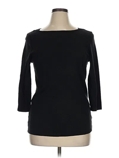 Pre-owned Time And Tru Cardigan Sweater In Black