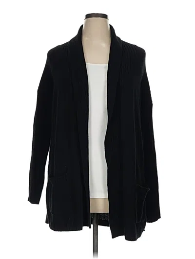 Pre-owned Time And Tru Cardigan Sweater In Black
