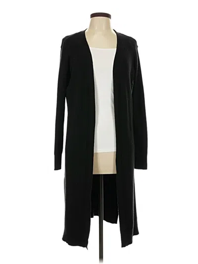 Pre-owned Time And Tru Cardigan Sweater In Black