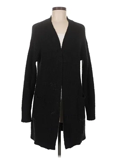 Pre-owned Time And Tru Cardigan Sweater In Black