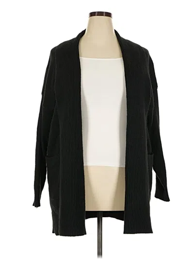 Pre-owned Time And Tru Cardigan Sweater In Black