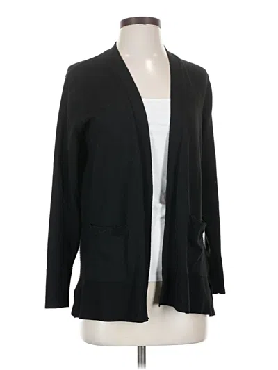 Pre-owned Time And Tru Cardigan Sweater In Black