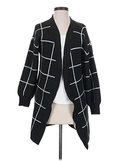 Pre-owned Time And Tru Cardigan Sweater In Black