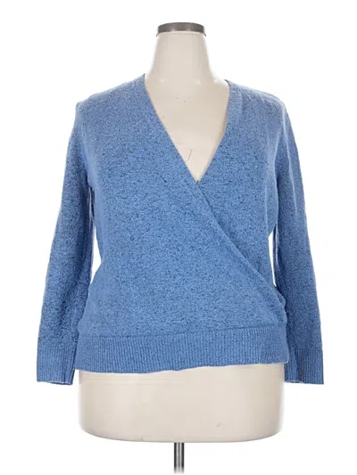 Pre-owned Time And Tru Cardigan Sweater In Blue