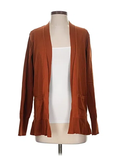 Pre-owned Time And Tru Cardigan Sweater In Brown