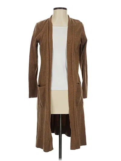 Pre-owned Time And Tru Cardigan Sweater In Brown