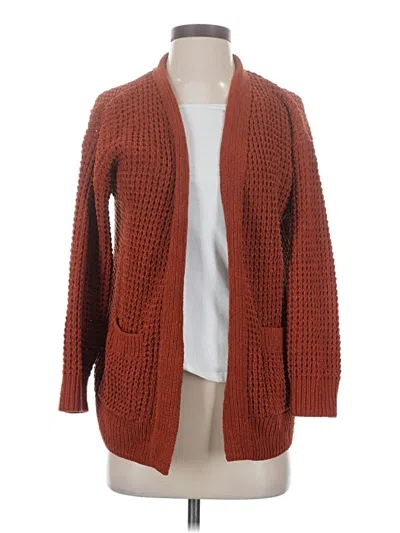 Pre-owned Time And Tru Cardigan Sweater In Brown