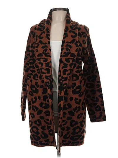 Pre-owned Time And Tru Cardigan Sweater In Brown