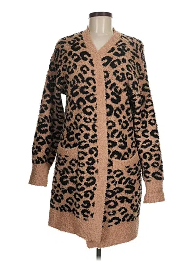 Pre-owned Time And Tru Cardigan Sweater In Brown