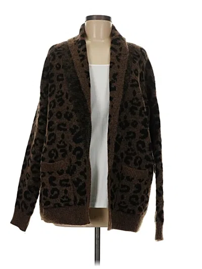 Pre-owned Time And Tru Cardigan Sweater In Brown