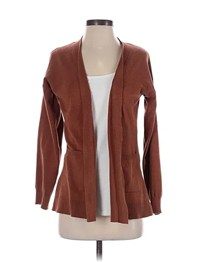 Pre-owned Time And Tru Cardigan Sweater In Brown