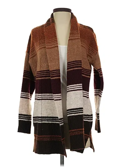 Pre-owned Time And Tru Cardigan Sweater In Brown