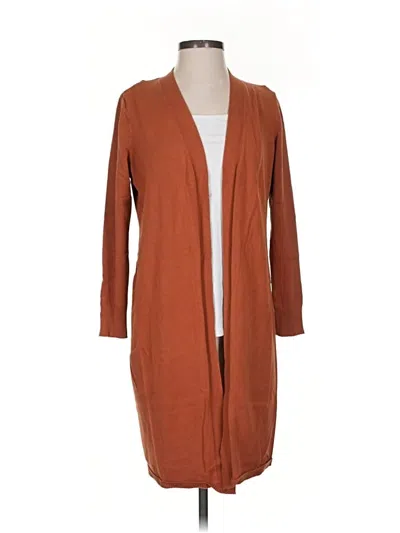 Pre-owned Time And Tru Cardigan Sweater In Brown