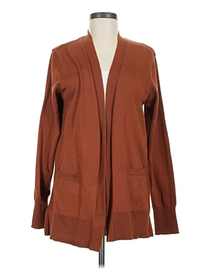 Pre-owned Time And Tru Cardigan Sweater In Brown
