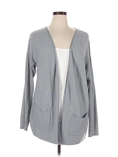 Pre-owned Time And Tru Cardigan Sweater In Gray