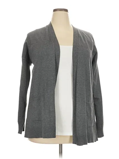 Pre-owned Time And Tru Cardigan Sweater In Gray