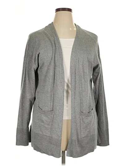 Pre-owned Time And Tru Cardigan Sweater In Gray