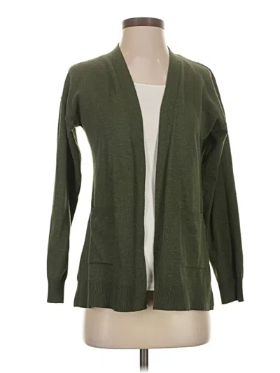 Pre-owned Time And Tru Cardigan Sweater In Green