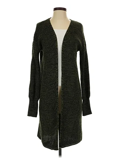 Pre-owned Time And Tru Cardigan Sweater In Green