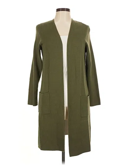Pre-owned Time And Tru Cardigan Sweater In Green