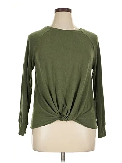 Pre-owned Time And Tru Cardigan Sweater In Green