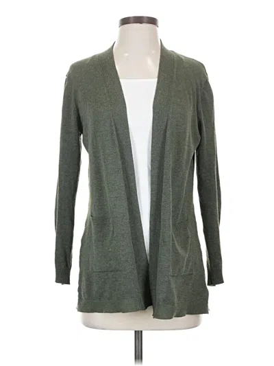 Pre-owned Time And Tru Cardigan Sweater In Green