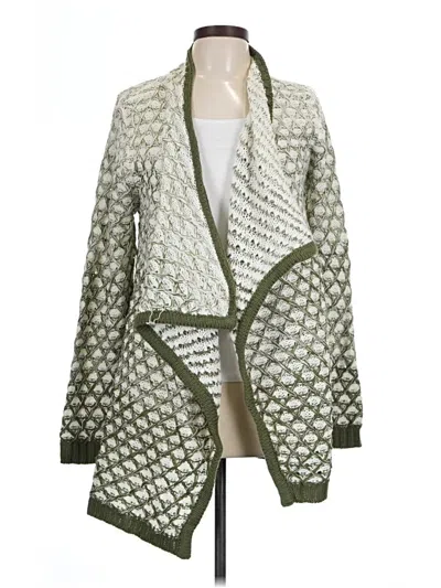 Pre-owned Time And Tru Cardigan Sweater In Green