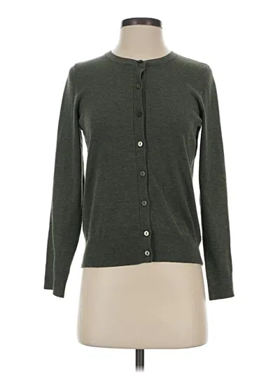 Pre-owned Time And Tru Cardigan Sweater In Green