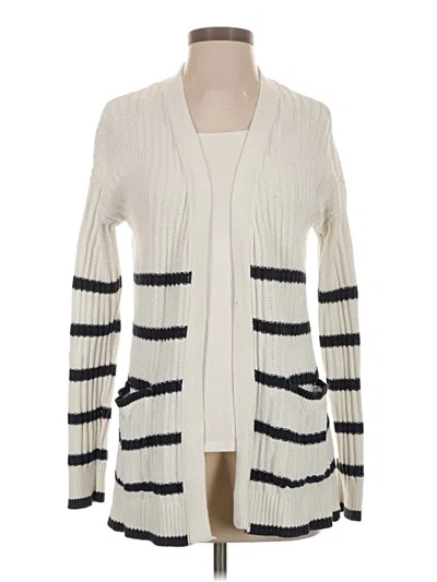 Pre-owned Time And Tru Cardigan Sweater In Ivory