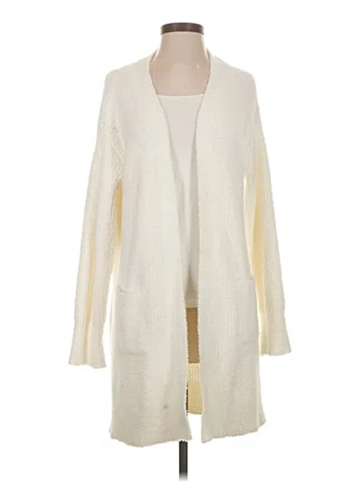 Pre-owned Time And Tru Cardigan Sweater In Ivory
