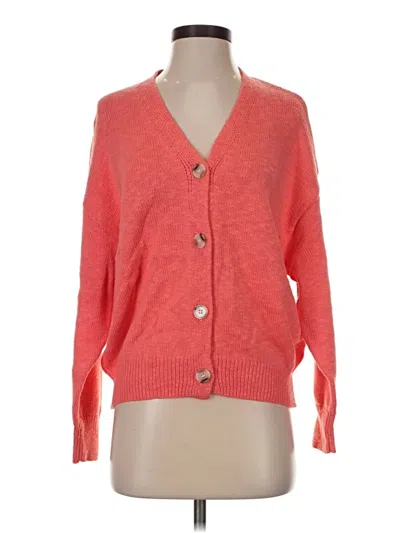 Pre-owned Time And Tru Cardigan Sweater In Orange