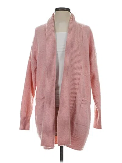 Pre-owned Time And Tru Cardigan Sweater In Pink