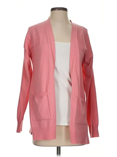 Pre-owned Time And Tru Cardigan Sweater In Pink