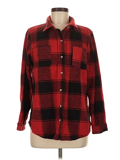 Pre-owned Time And Tru Cardigan Sweater In Red