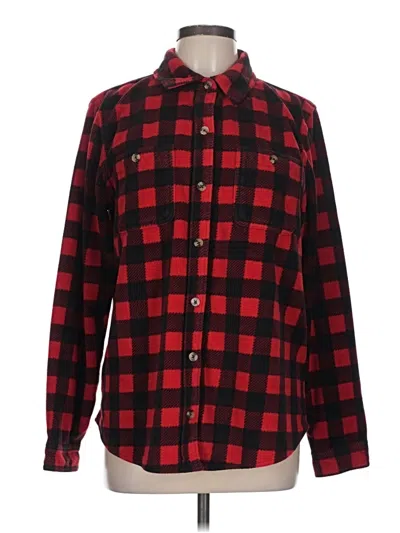 Pre-owned Time And Tru Cardigan Sweater In Red