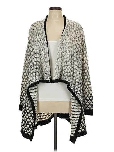 Pre-owned Time And Tru Cardigan Sweater In Silver