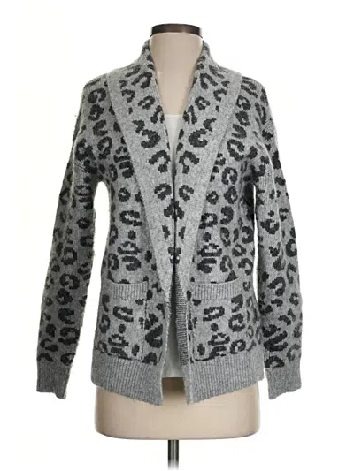 Pre-owned Time And Tru Cardigan Sweater In Silver