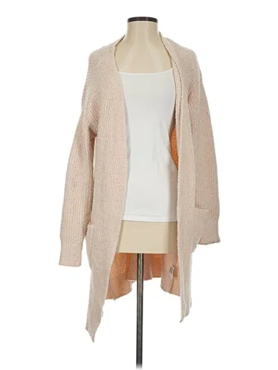 Pre-owned Time And Tru Cardigan Sweater In Tan