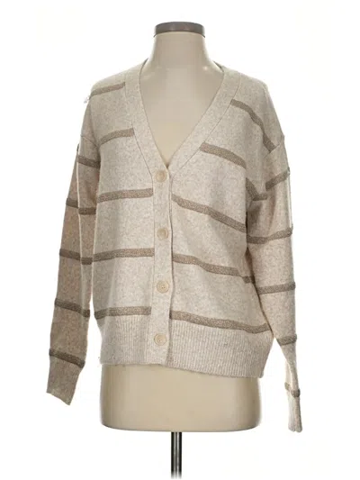 Pre-owned Time And Tru Cardigan Sweater In Tan