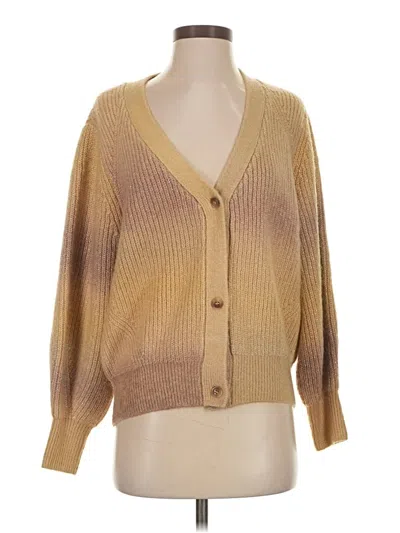 Pre-owned Time And Tru Cardigan Sweater In Tan