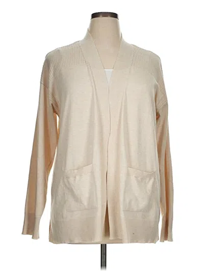 Pre-owned Time And Tru Cardigan Sweater In Tan