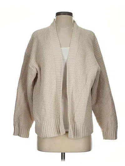 Pre-owned Time And Tru Cardigan Sweater In Tan